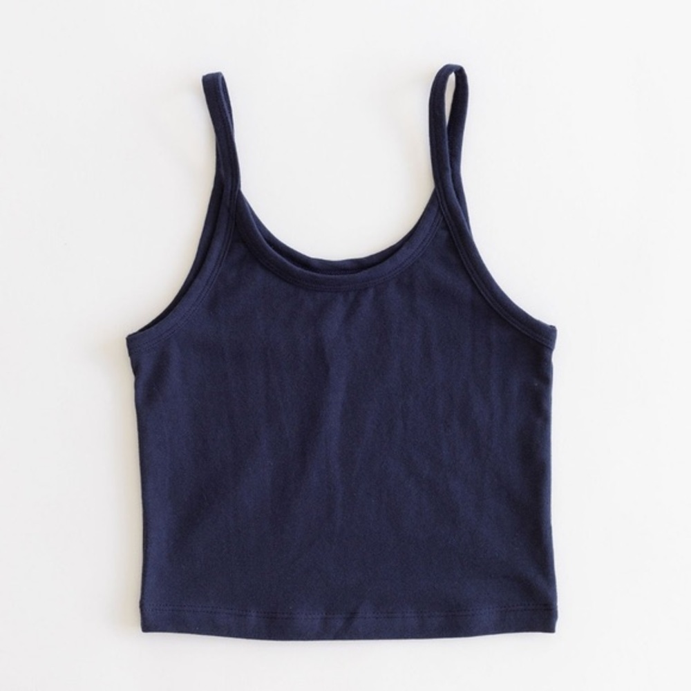 ARQ Crop Tank in Navy